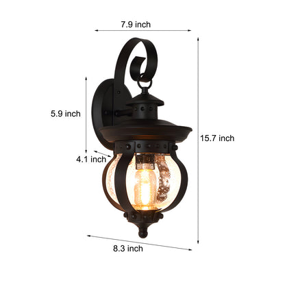1-Lamps LED Utomhusvägglampa med Böjd Arm