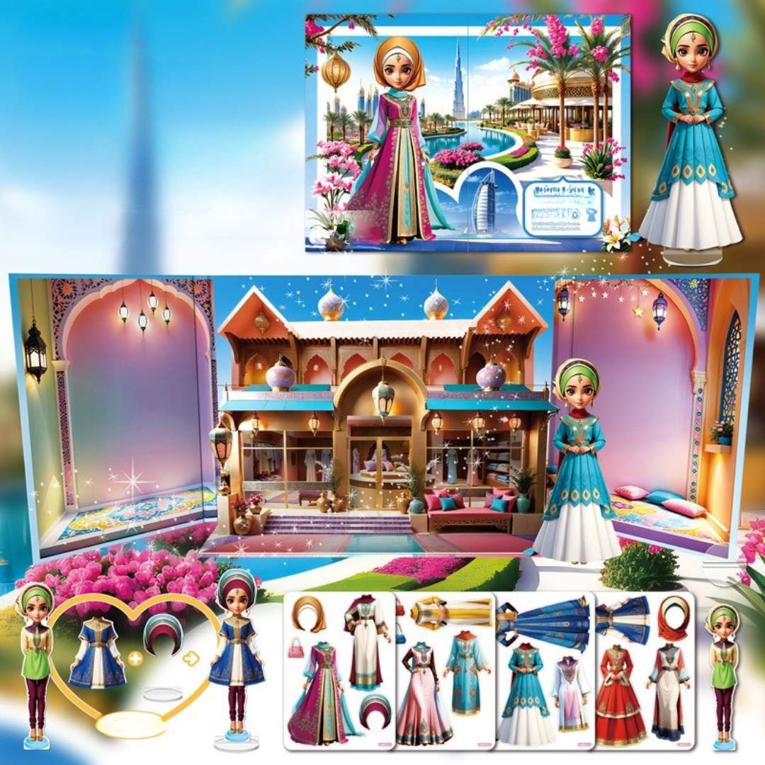 Fällbar Klädsetdocka Modeboutiquestaty