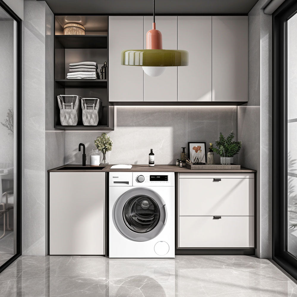 Modern Glass LED Pendant Light | H7.09&quot; eller H8.66&quot; | Bauhaus-inspirerad | Takarmatur | Brick by Brick