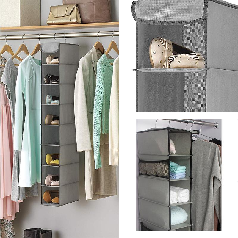 Carvallo - 10 sektioner skor klädesorganisatör