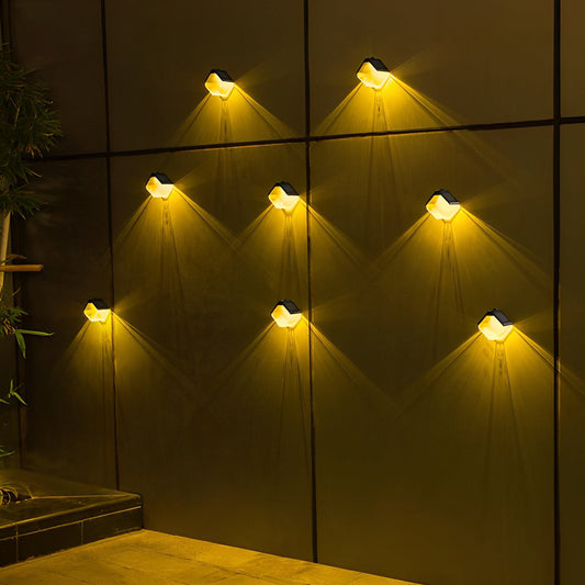 Vattentät LED Flerfärgad Modern Solväggbelysning