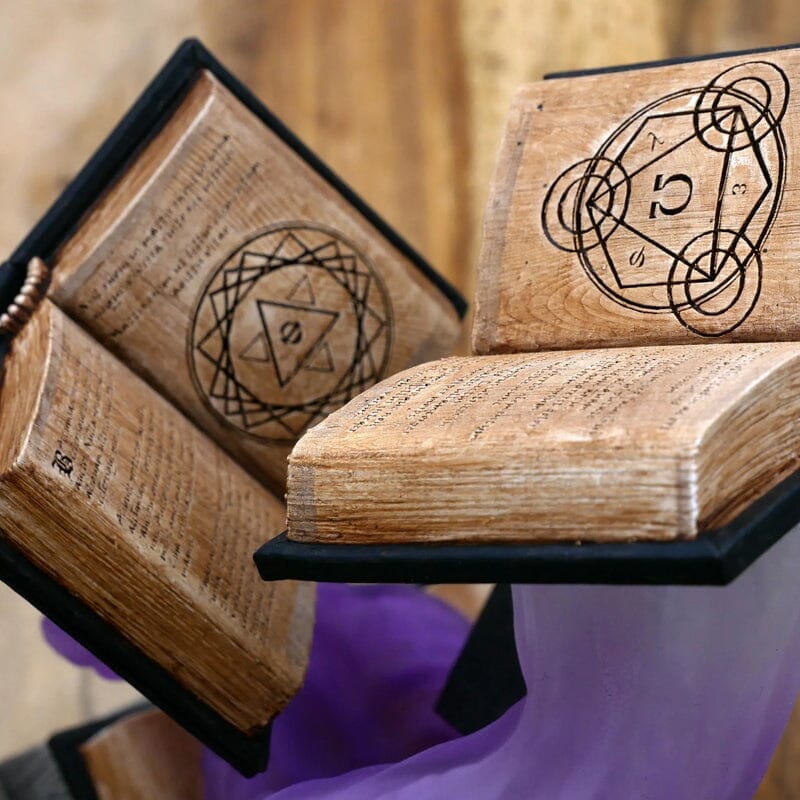 MystiCraft – Flytande öppna böcker med virvlande ånga för en magisk skärm