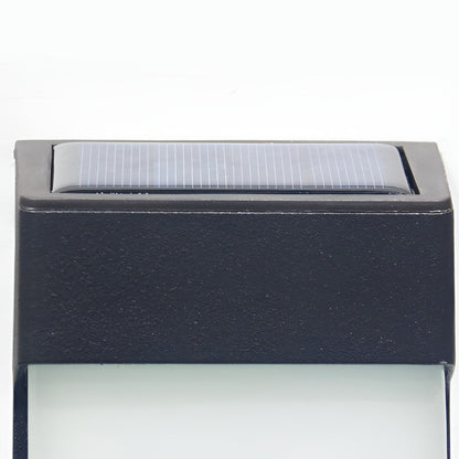 2 Stk Rektangulära LED Solarskyddade Vägglampor
