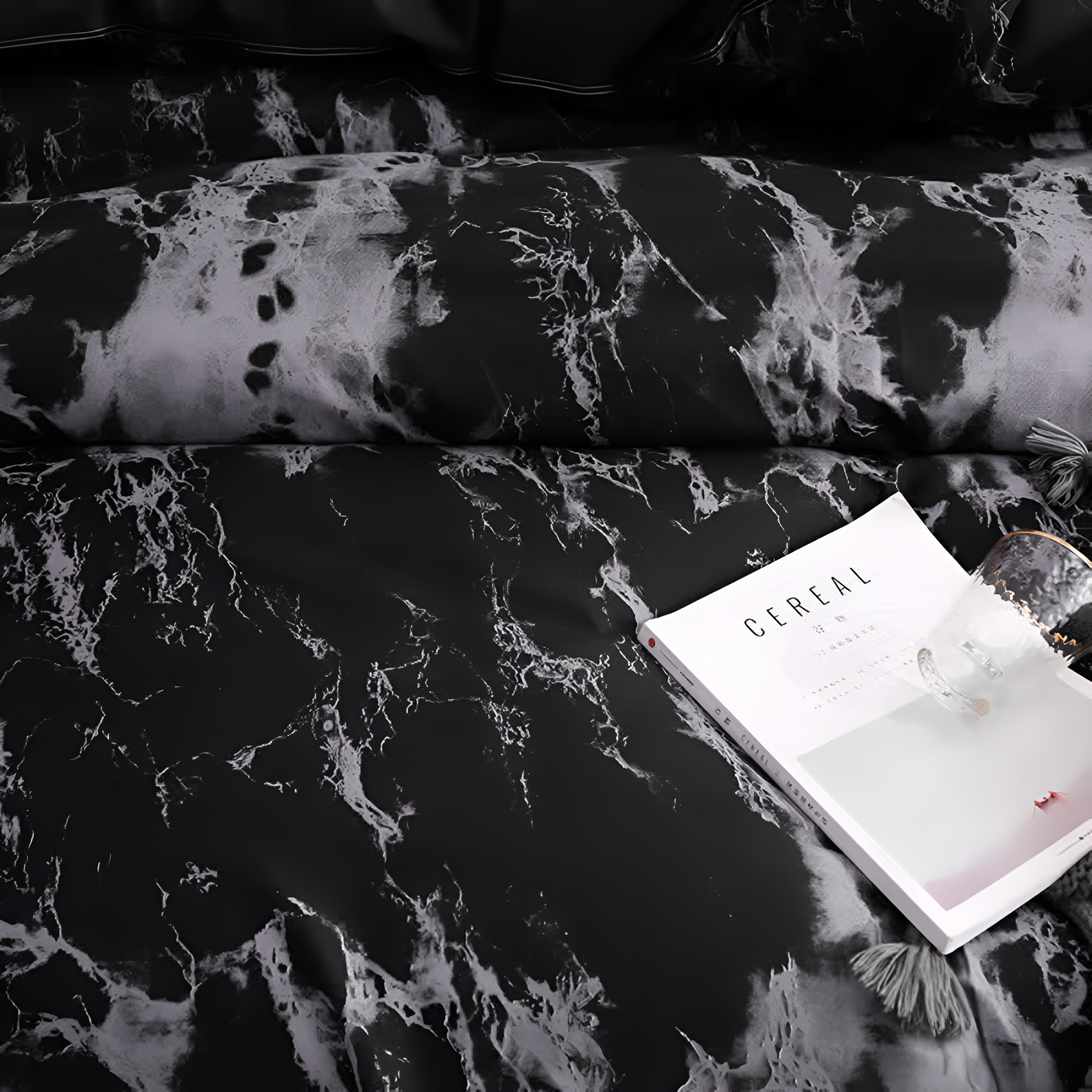 Luxe Black Marble | 3 delar Duvet Cover Set