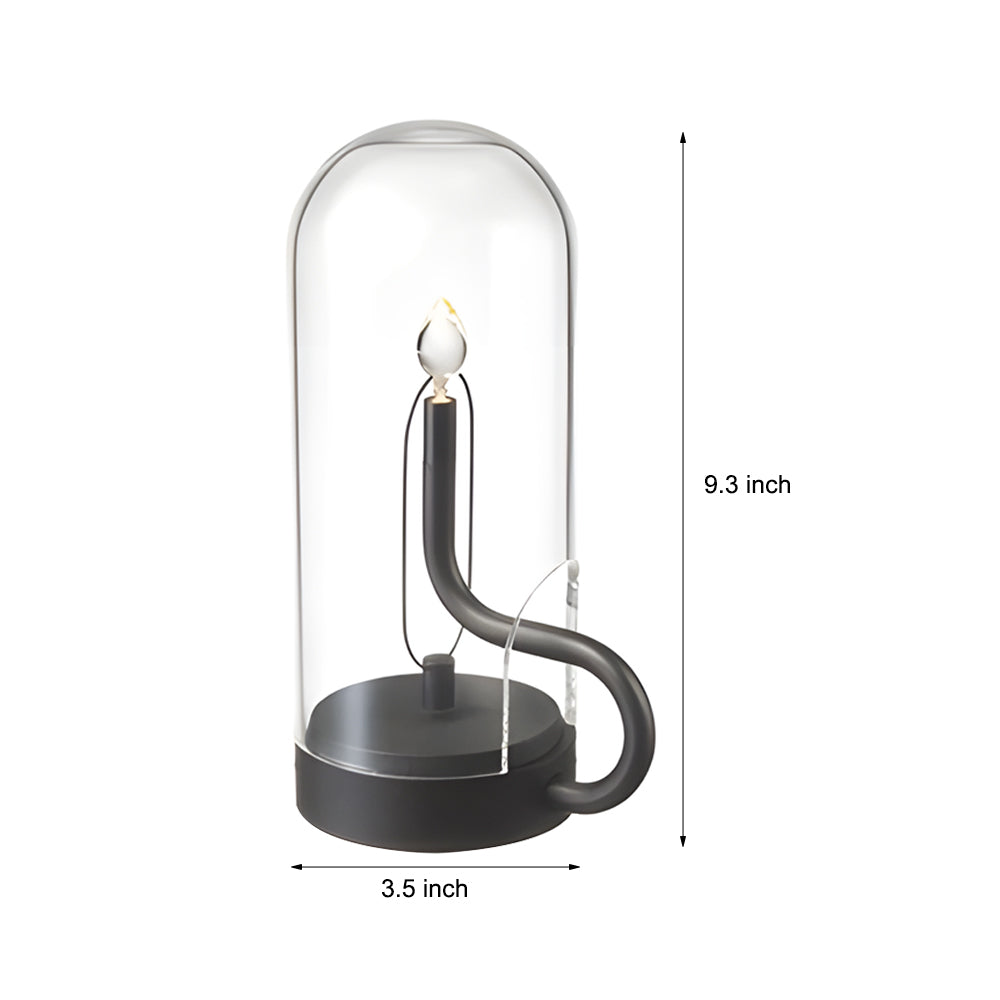NordicGlow - Opladdningsbar Trådlös LED Bordslampa med Inbyggt Batteri
