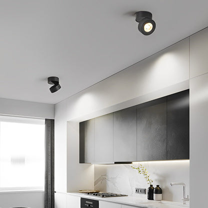 LichtVisie - Rund Fällbar Justerbar LED Nordic Spotlights Inbyggd Taklampa