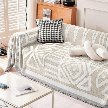 Geometrisk bohemisk stil sofföverdrag - Modern, stilfull och hållbart soffa skydd