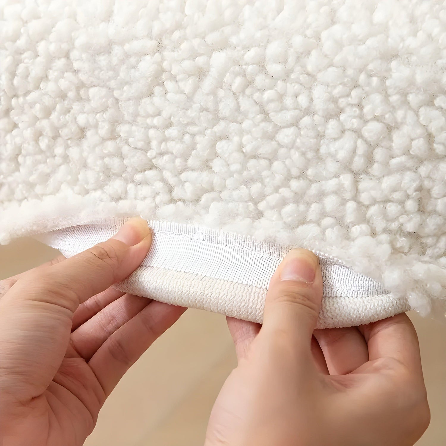 SherpaFit Stolskydd - Mysigt Sträckt Sherpa Matsalsstolskydd