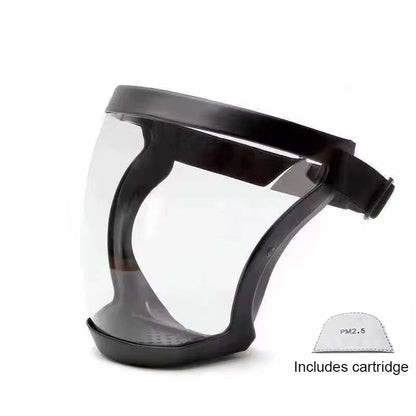 Super skyddande anti-dimma ansiktsskydd