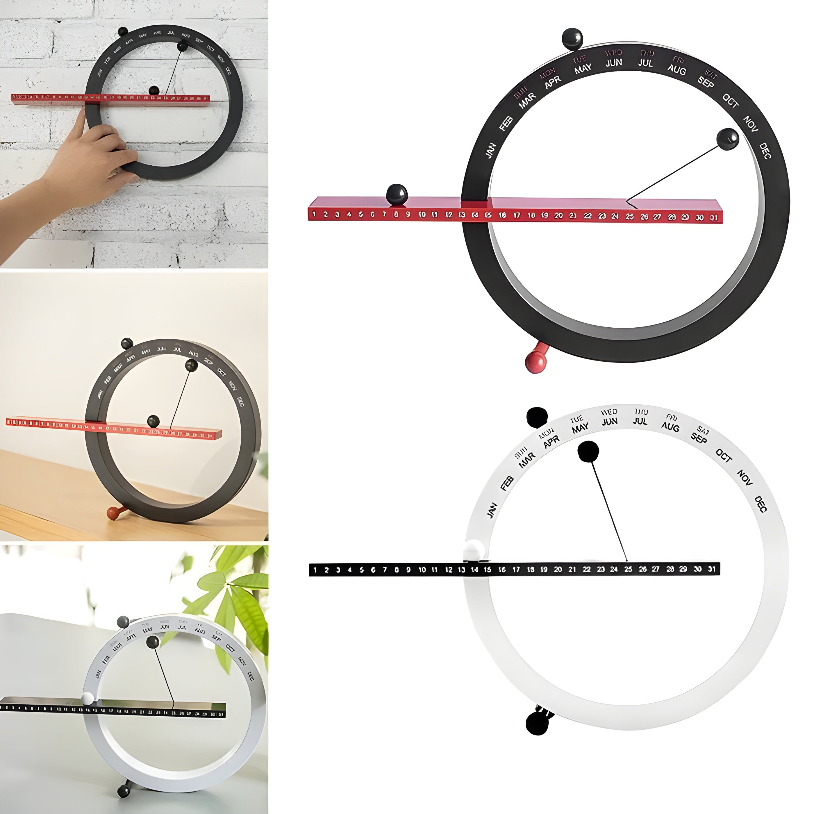 Magnetisk kugur – Kreativ och dekorativ bordsklocka med mjuk design