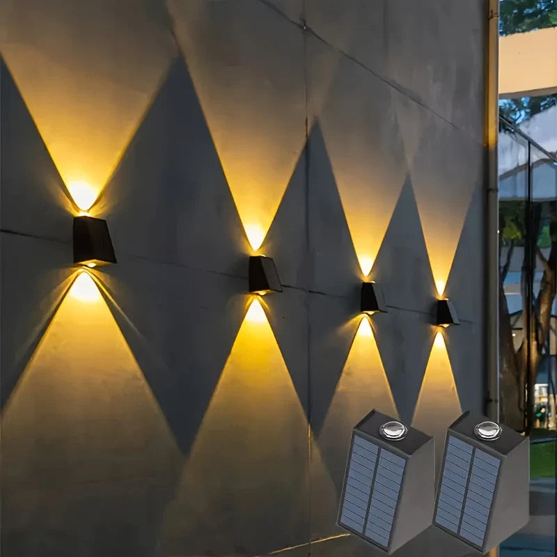 Modern LED utomhusvägglampa med Up &amp; Down ljus – Vattentät vägglampa för husfasad och entréområde
