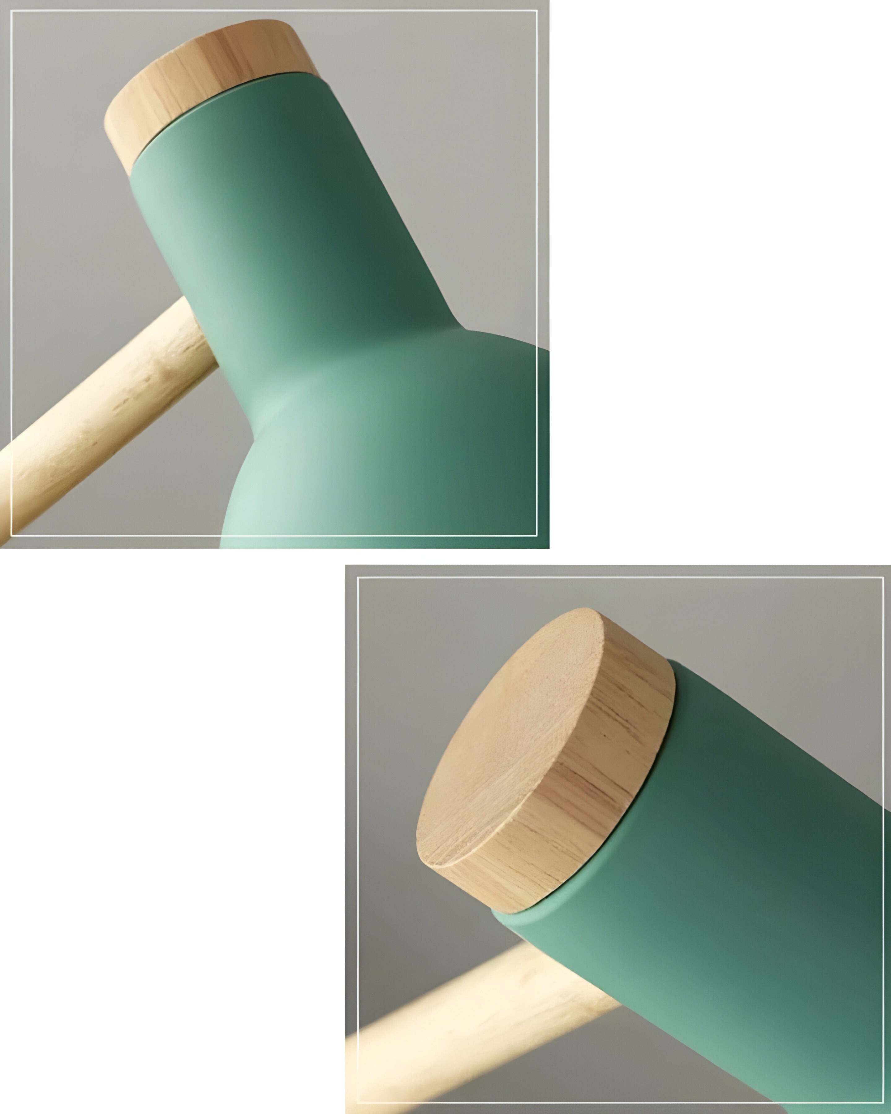 SwivelScandi Lampa - Kreativ LED Skrivbords lampa tillverkad av trä