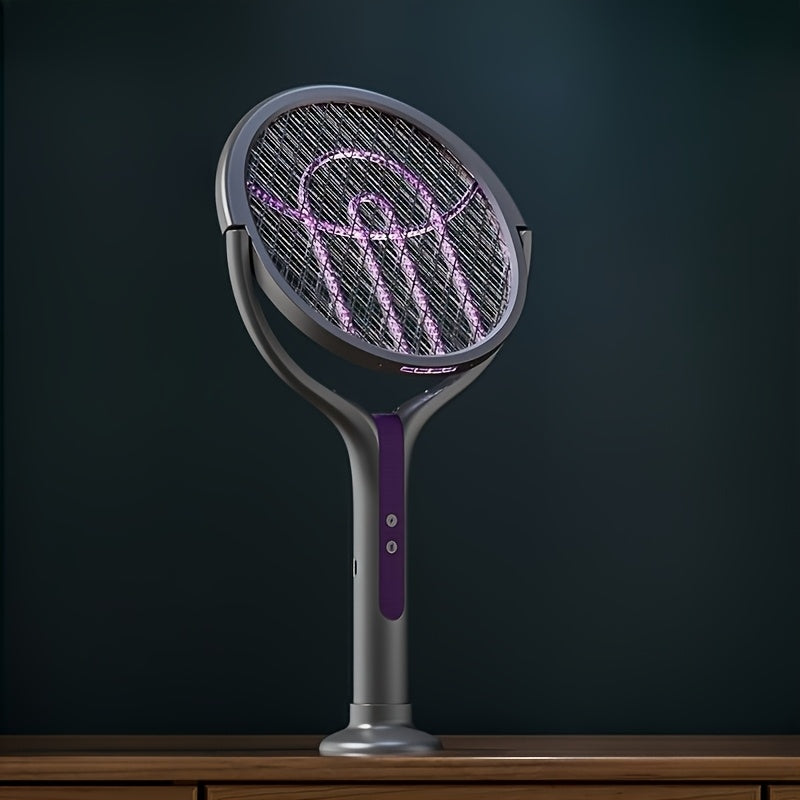 Fällbar Elektrisk Myggsvartare – Laddningsbar med Förlängningsbart Handtag