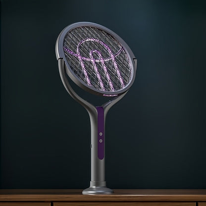 Fällbar Elektrisk Myggsvartare – Laddningsbar med Förlängningsbart Handtag