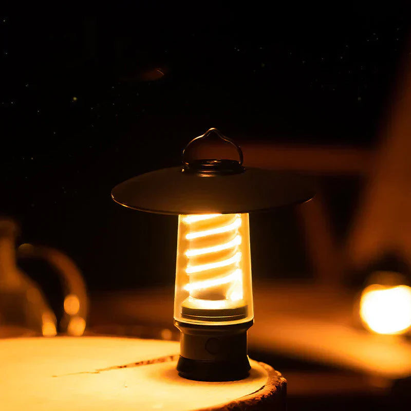 Mångsidig LED-campinglampa med ficklampafunktion