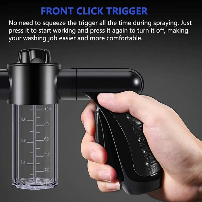 Multifunktionell biltvättspistolen – sprutpistol med mikrofiberfäste för noggrann rengöring