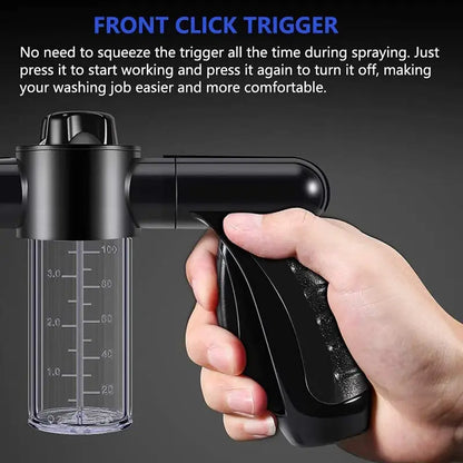 Multifunktionell biltvättspistolen – sprutpistol med mikrofiberfäste för noggrann rengöring