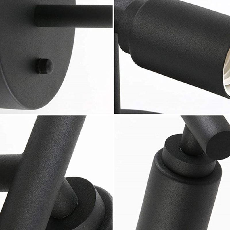 Modern LED Vägglampa Svart för Badrum