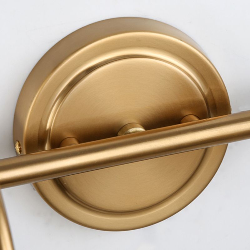 Aurora Vintage Ronde LED Vägglampa Guld Badrum/Sovrum Metall 2/3/4 Lampor