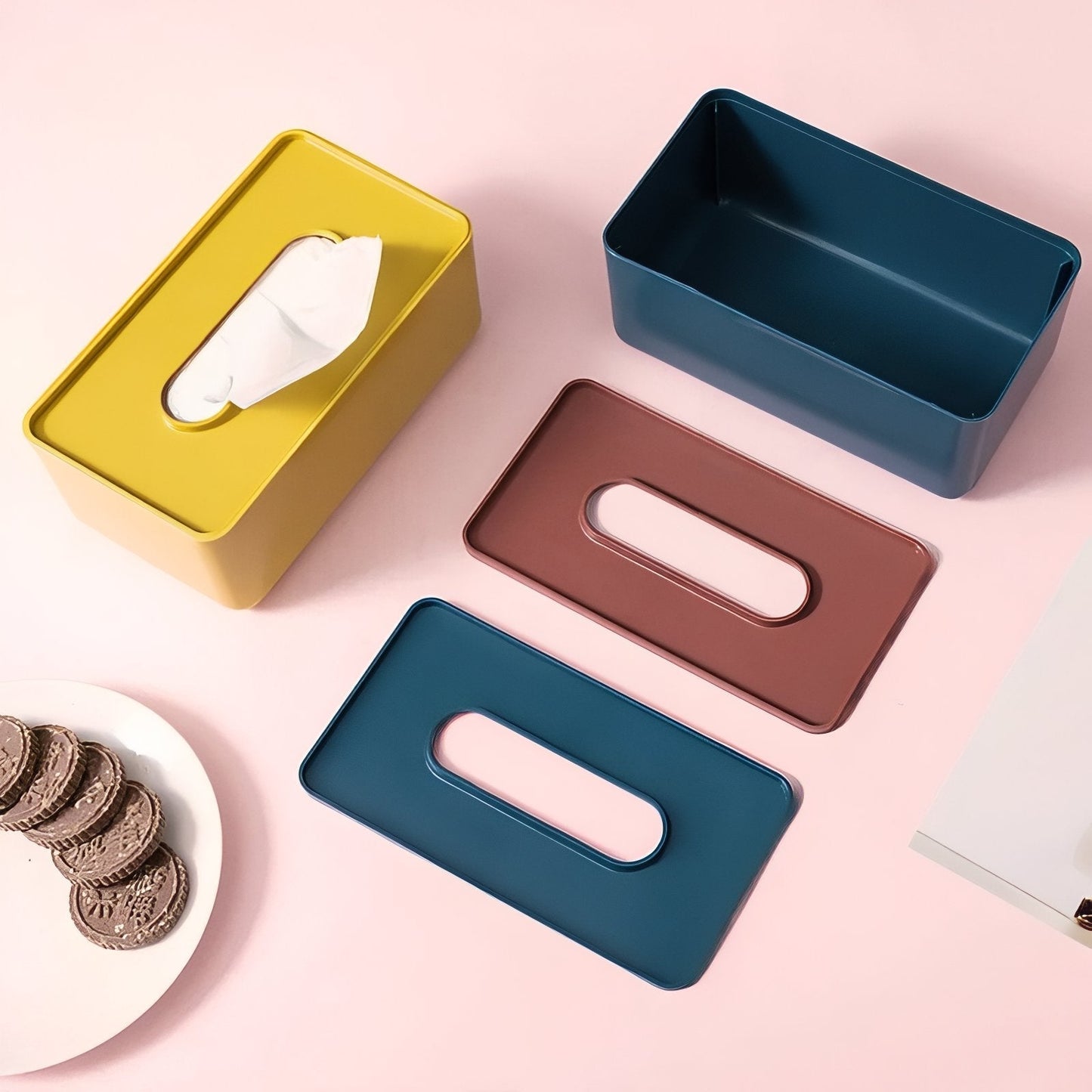 Carvallo - Modern rektangulär pappersnästukslåda för en stilfull touch i ditt hem