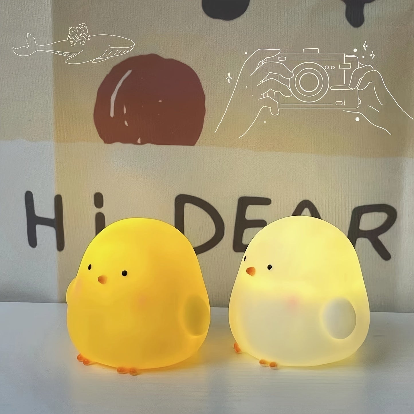 CharmingChicken - Mjuk Nattlampa med Batteri