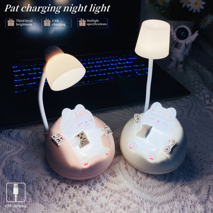 SleepyKitten - USB Laddningsbar LED Katt Nattlampa