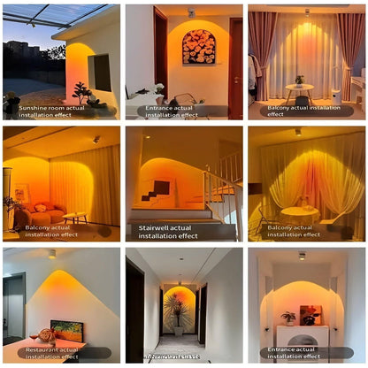 SunsetGleam Light - Modern Sunset LED Vägglampa