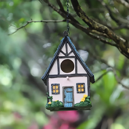 NestHaven Bo Nest - Rustik Trädgårds Hängande Fågelhus