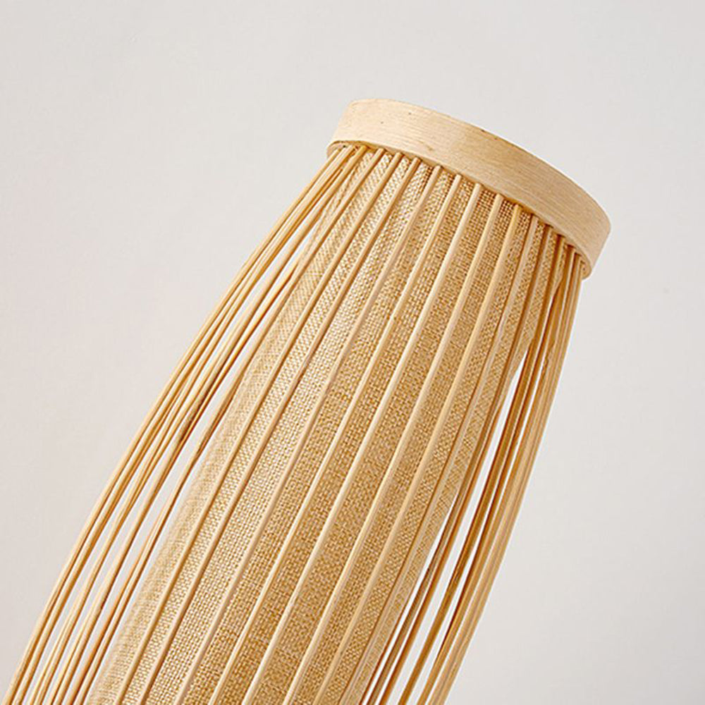 Muto Japansk LED Vägglampa - Inomhus - Sovrum/Vardagsrum - Bambu