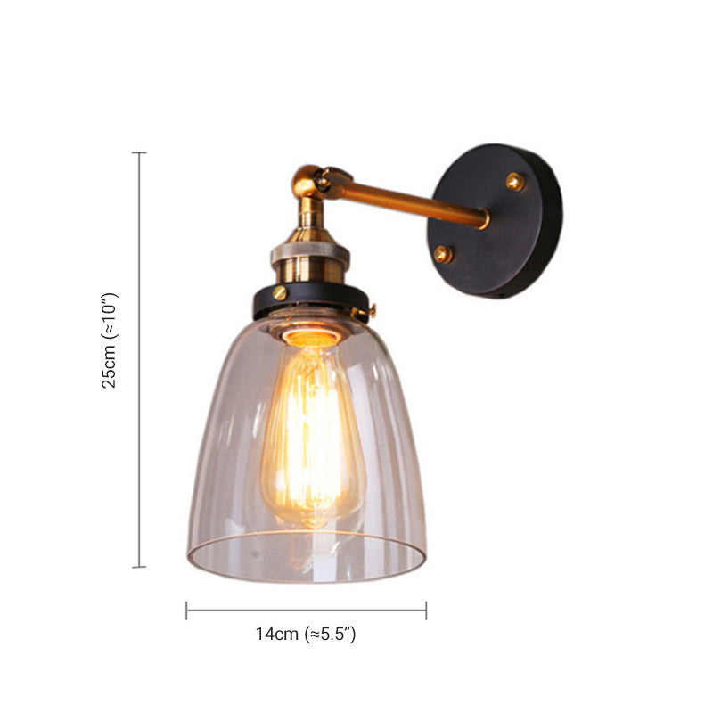 NoirLuxe - Modern LED Vägglampa Svart/Guld
