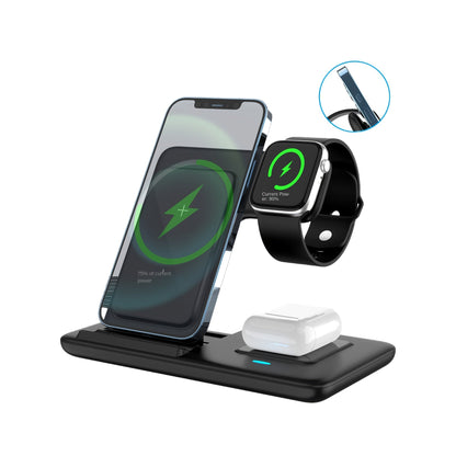 Trådlös laddare stativ 3 i 1 magnetisk dock