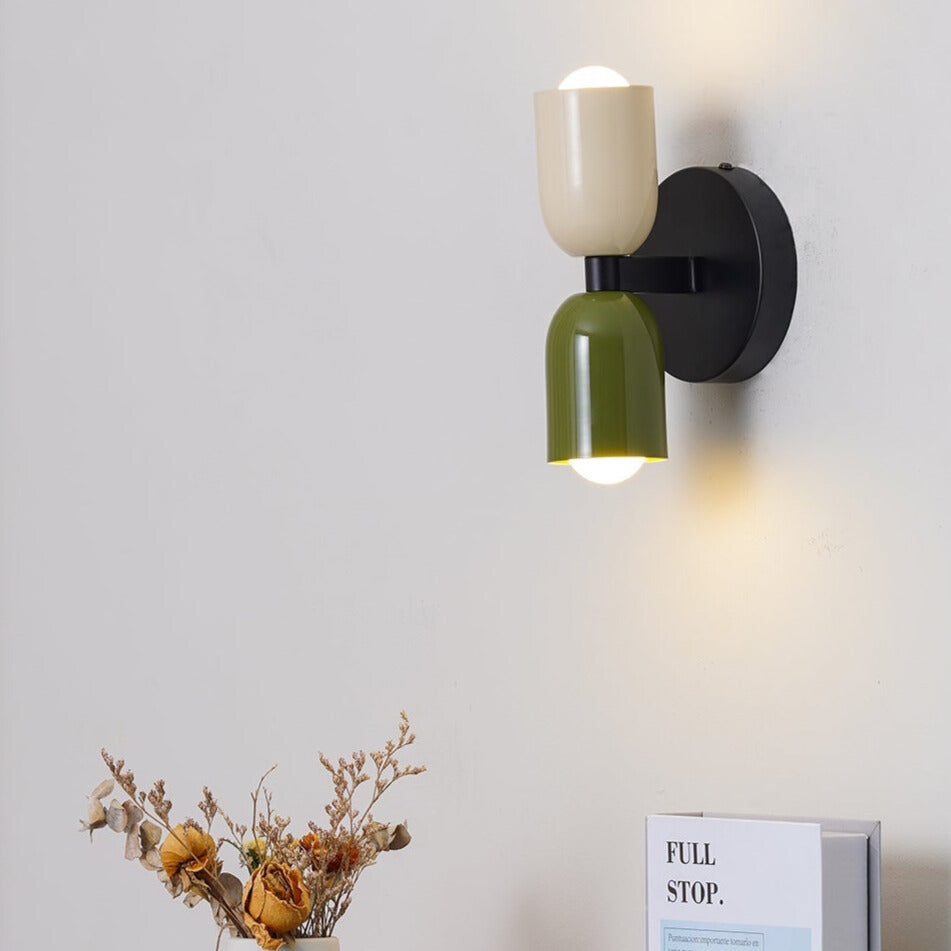 Konstnärlig Vintage Dubbelhuvud Vägglampa för Heminredning