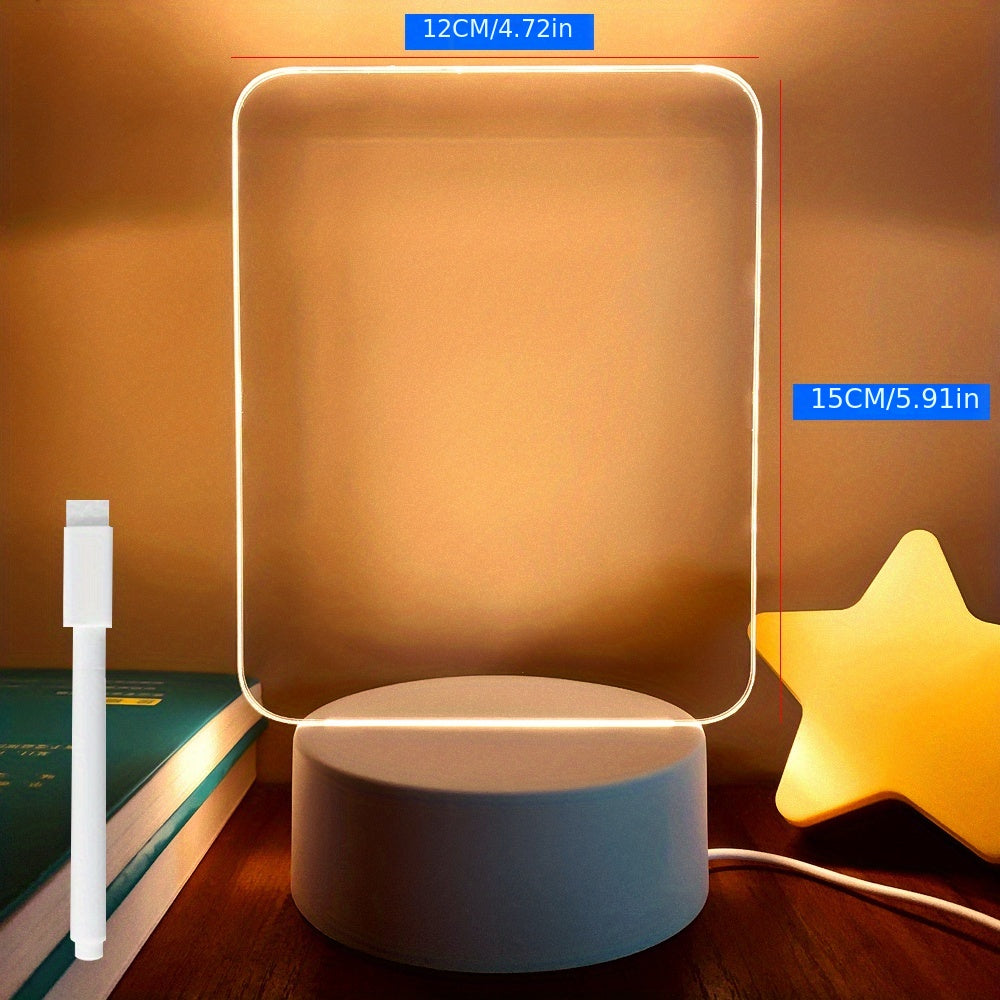 NoteGlow - LED Notitietavla Nattlampa med USB Strömförsörjning