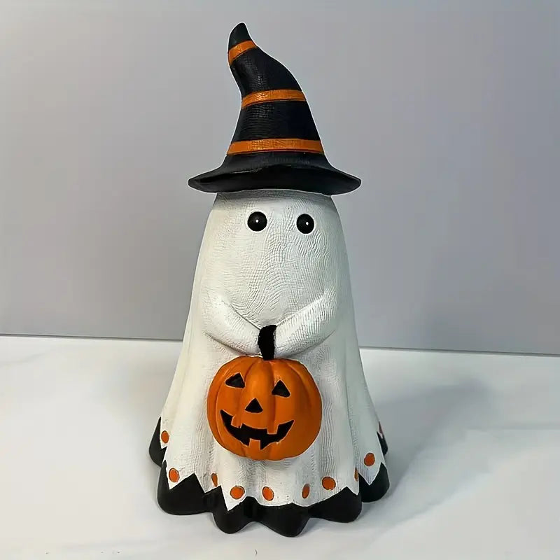 Halloween Pumpa Staty - Dekorationsfigur i Art-Déco-stil av resin
