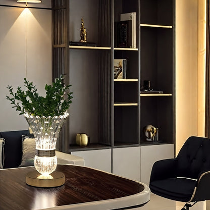 GlowSphere - Modern USB-uppladdningsbar touch-lampa med LED-stämningsbelysning och tre färgalternativ