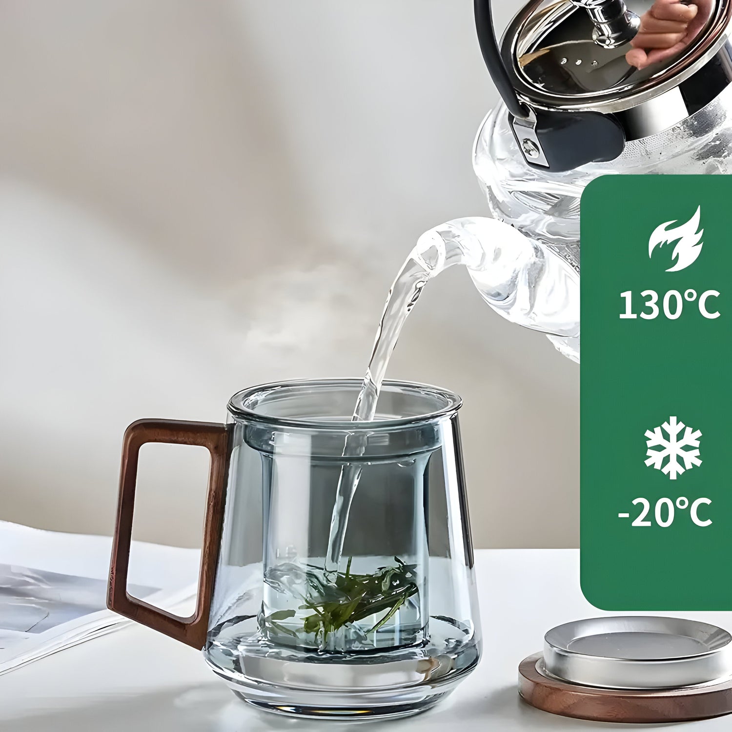 ArtisanBrew Cup – Värmebeständig Glas-Teekopp
