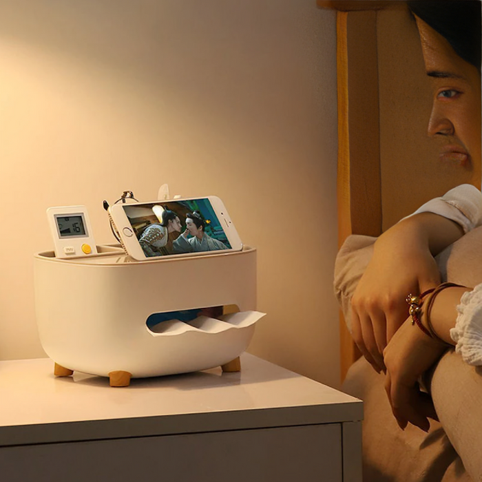 Carvallo - Stilren Organiseringslåda Och Telefonstativ För Ett Stressfritt Hem