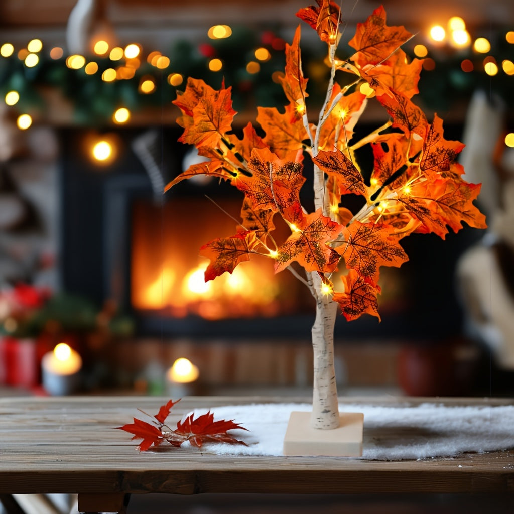 MapleGlow - LED-belyst Lönnträd, 24 LEDs, USB-driven Borddekoration