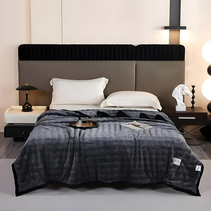 SoftSerenity Sängkläder Set - Lyxig Kaninfäll Plyschfilt