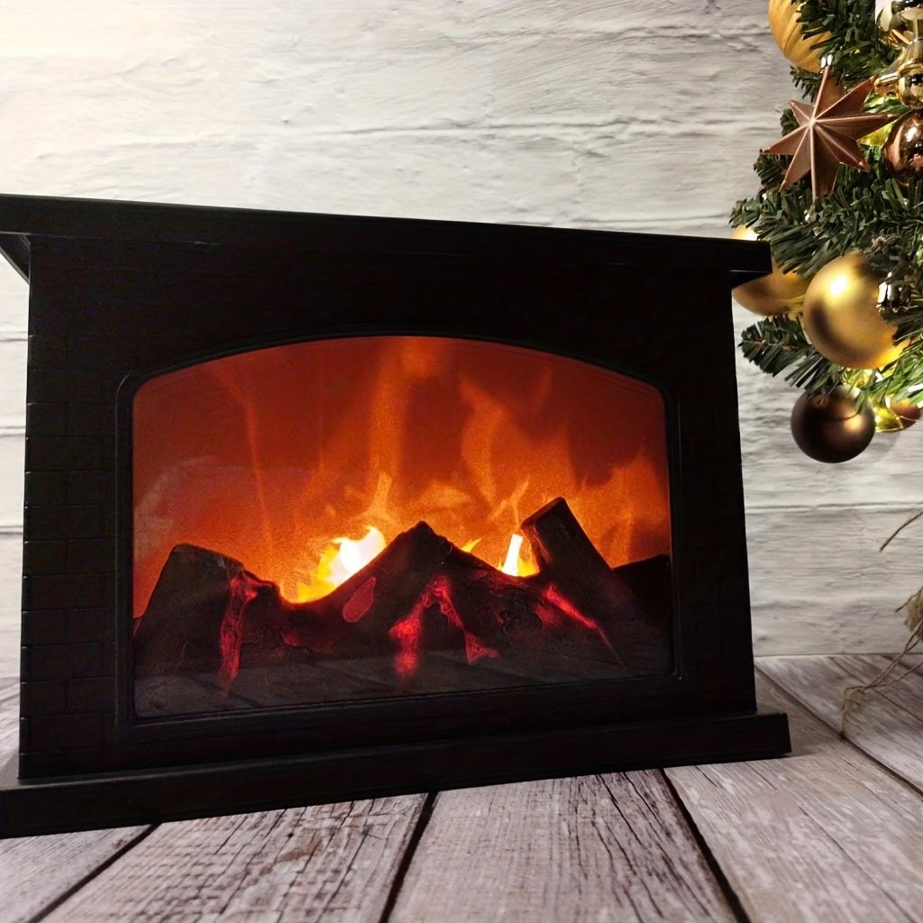 FlameGlow - Värmande Eld Simulering Kol Ljus Retro Dekoration för Inomhus och Utomhus