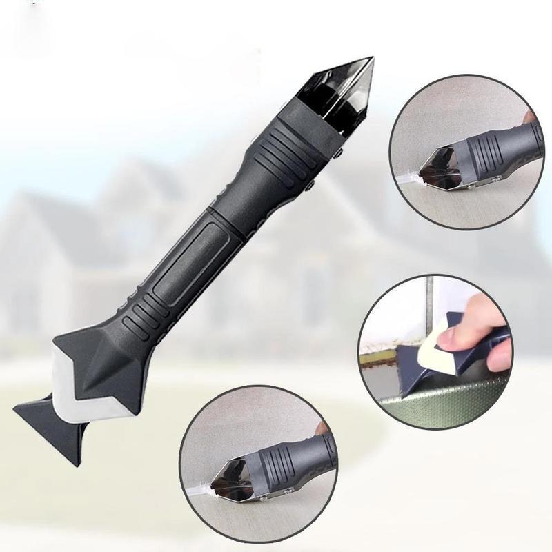 SealEase – 3 i 1 verktyg för avlägsnande och applicering av fogmassa med V-format skrapa