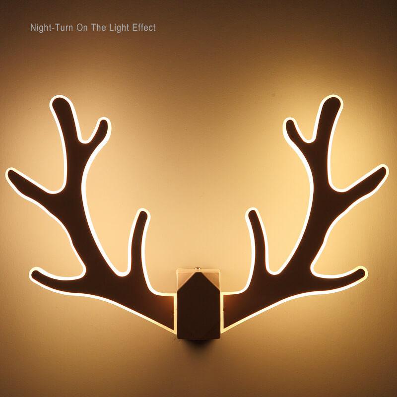 AntlerLux - Unik hornsformad vägglampa med LED-belysning