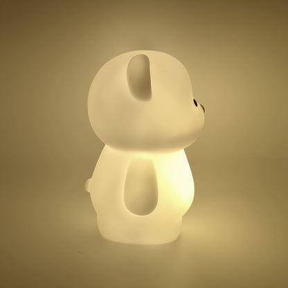 RusticBear - Fristående Bären Nattlampa med LED Spotlampa