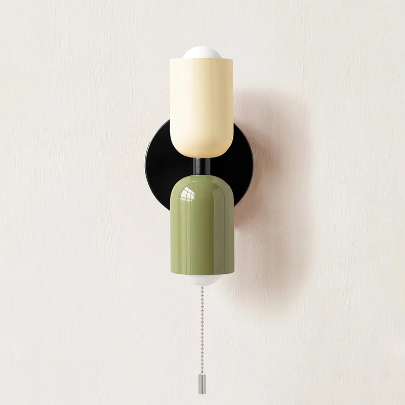 Vägglampa Modern Dubbel Glas Sconce Armatur