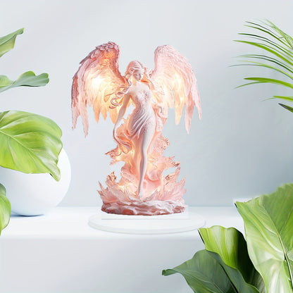 AngelGlow - Akrylängel Displaybord för Bords- och Hemdekoration