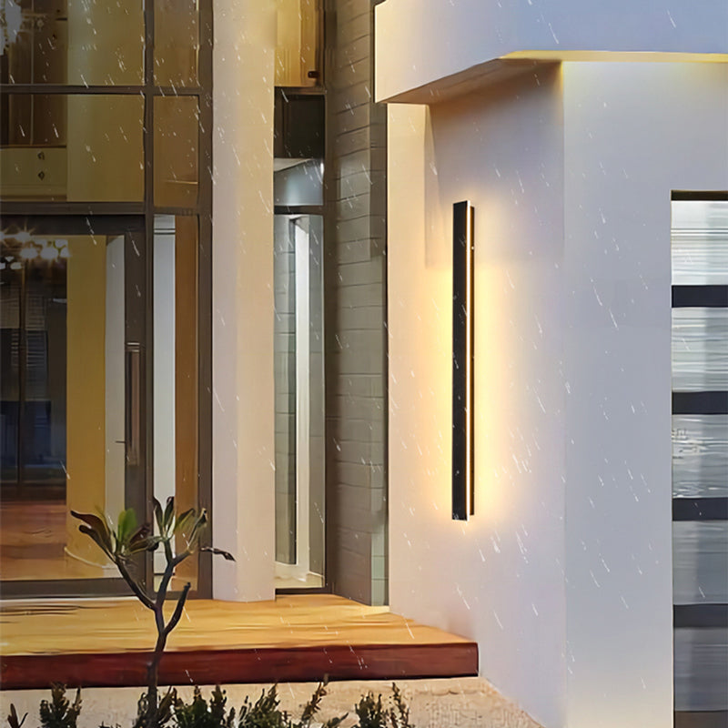 Zenith - Modern Design LED Vägglampor Svart Metall för Trädgård och Hall
