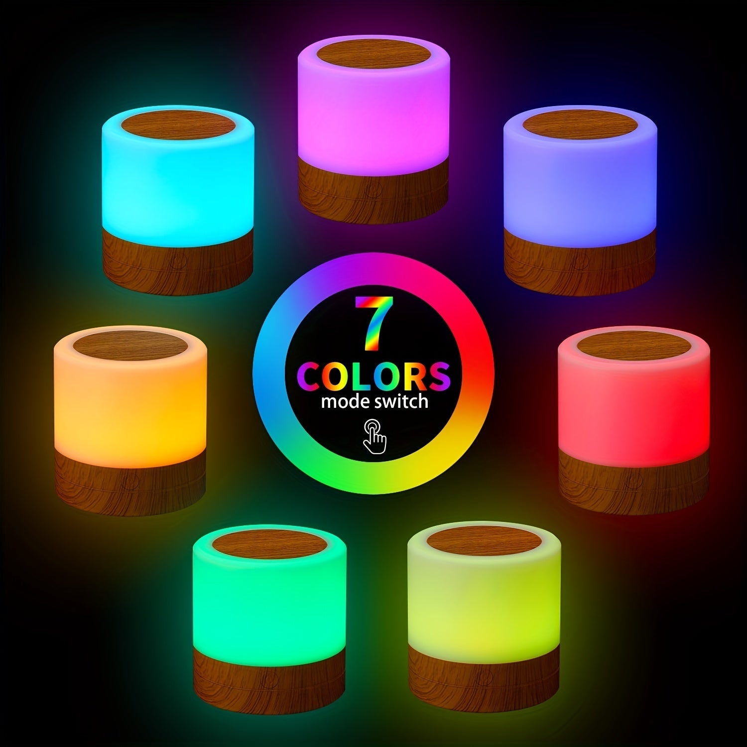 LightAura - RGB Bordslampa Touch Control med Fjärrkontroll
