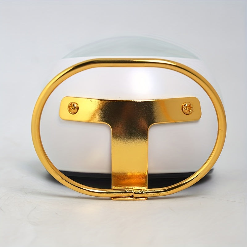 Nordic Silent Desk Clock – Luminösa Visare &amp; Metallram