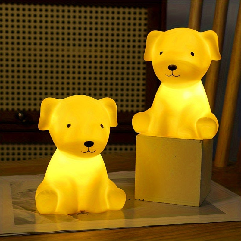 PuppyGlow - Söt Tecknad Hundlampa med Varmt Ljus för Rumsinredning