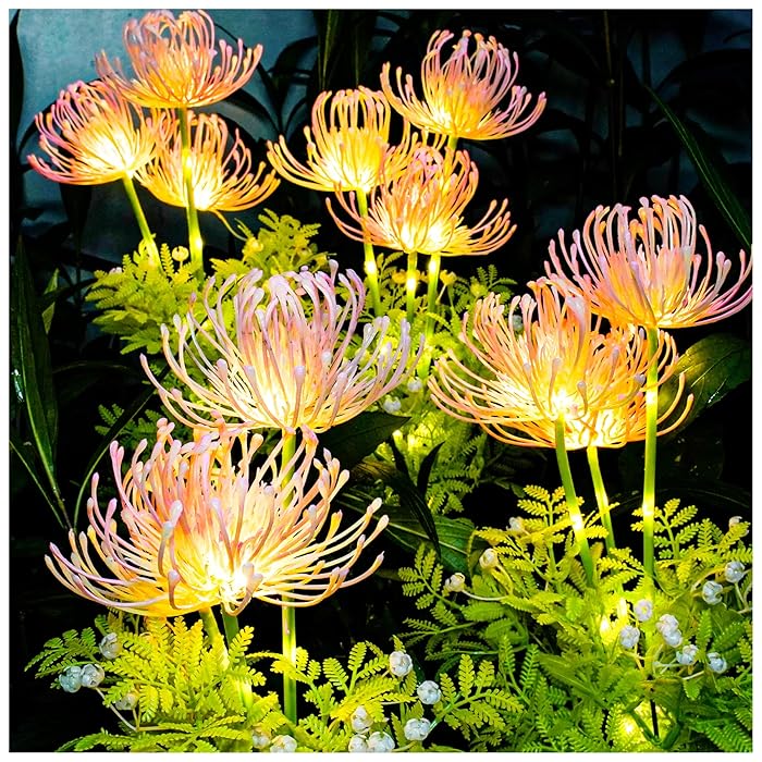 Fairy Flower LED Lamp – Lurig blommönster i stål